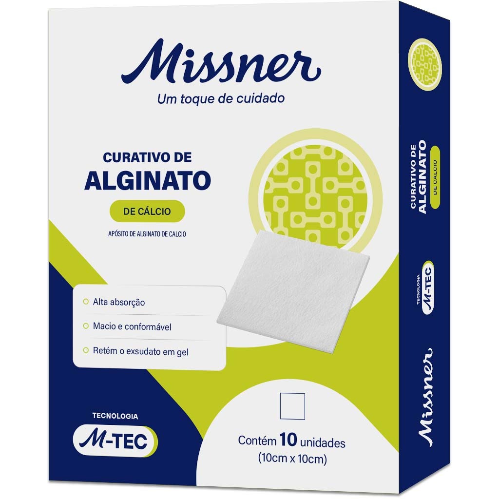 Curativo de Alginato de Cálcio e Sódio